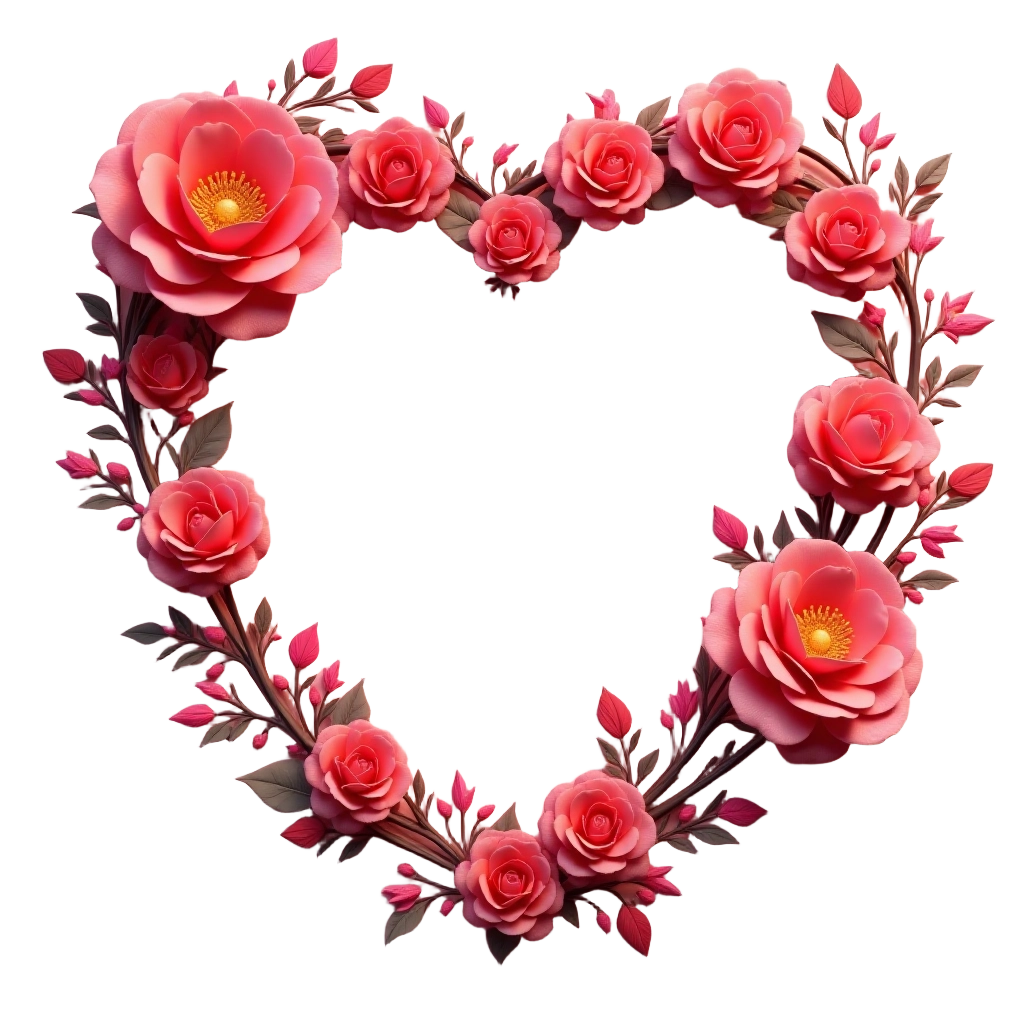 Heart-Shaped Floral Wreath